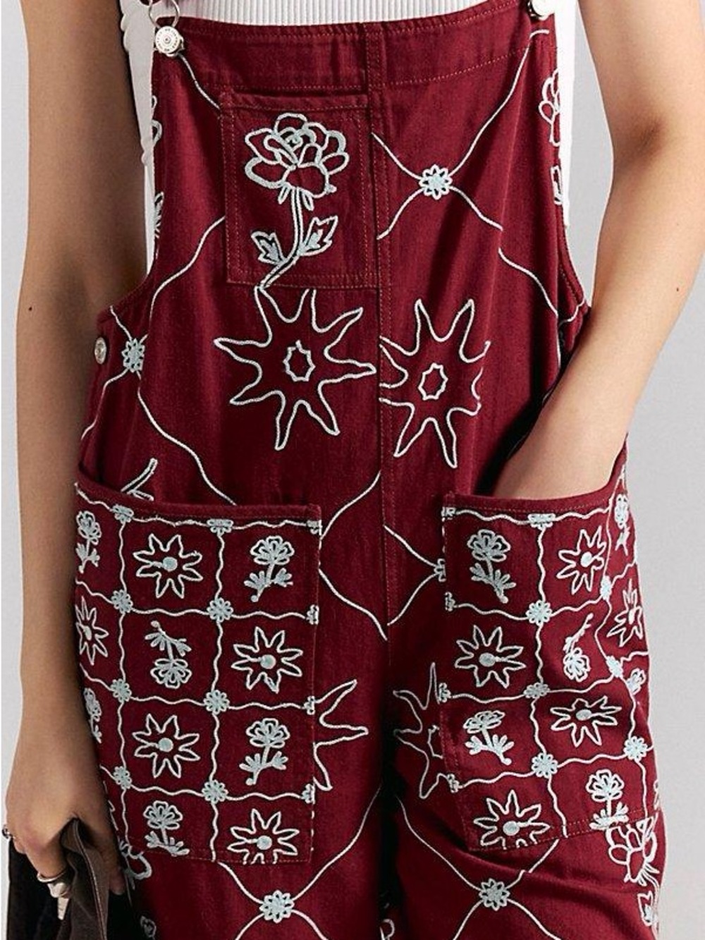 Free People Rising Sun Overalls - Picture 3 of 3
